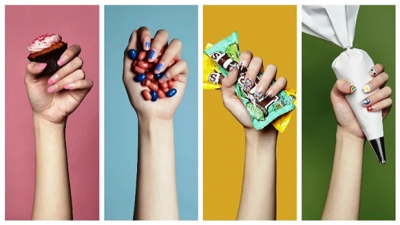 夏日最時髦彩繪！透明感指尖甜心~