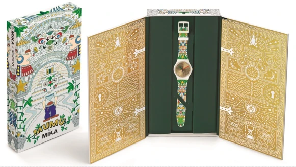SWATCH再度與MIKA攜手打造繽紛滿點的奇幻腕錶