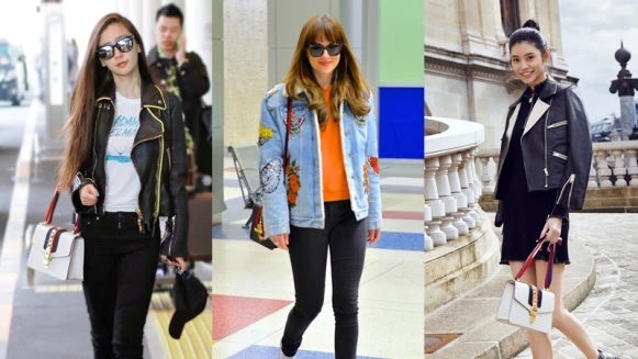 Angelababy也著迷！Gucci早秋Sylvie手袋繫上夢幻蝴蝶結