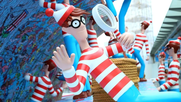 尋寶繪本《威利在哪裡?》平面變立體！真假威利出沒華山，打造巨型「威利國度」