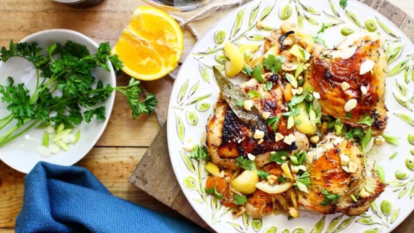 【姊弟煮廚週末上菜】甜辣蔬菜烤雞