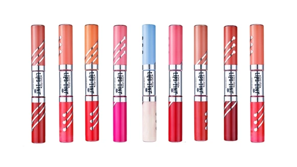  霧面X水潤一支就搞定！韓妞也瘋狂的寧靜藍、石英粉雙頭染唇筆