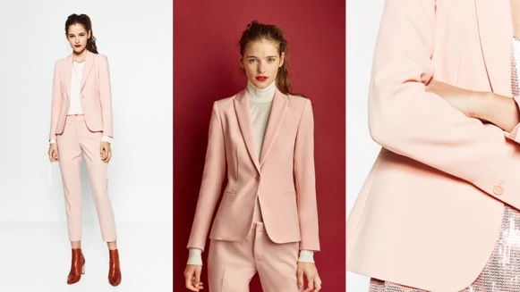 穿出上班造型的新朝氣！ZARA玫瑰石英粉、寧靜藍Wear to Work系列