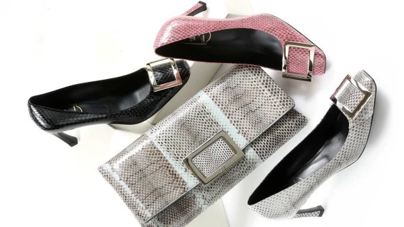 Melody搶先穿！Roger Vivier推出台灣獨家水蛇皮革限定款配件