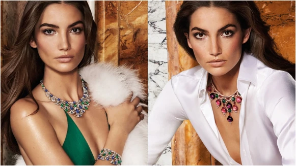 BVLGARI邀超模Lily Aldridge演繹全新形象 打造羅馬女神魅力