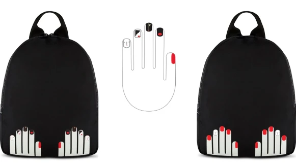 包包也能做指甲彩繪！超限量LULU GUINNESS俏皮手指後背包