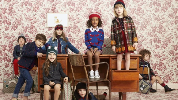 教室裡的夢想遊樂園！Gucci 2016秋冬學院風、花園風童裝