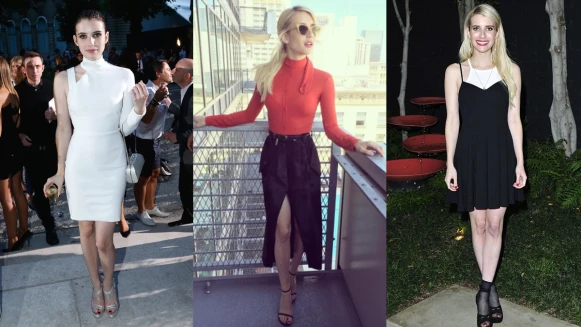 酷妹必學！跟著Emma Roberts學裙裝如何搭出大膽風格