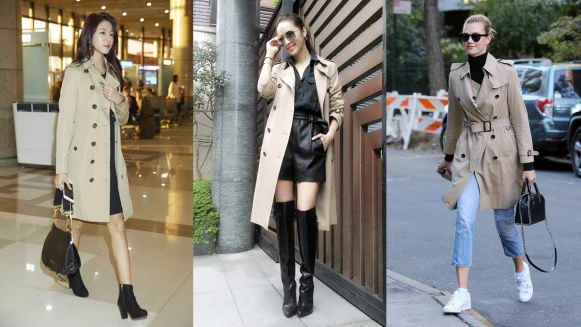 衣櫃不能少了這一件！潮模、女星的Burberry風衣穿搭示範