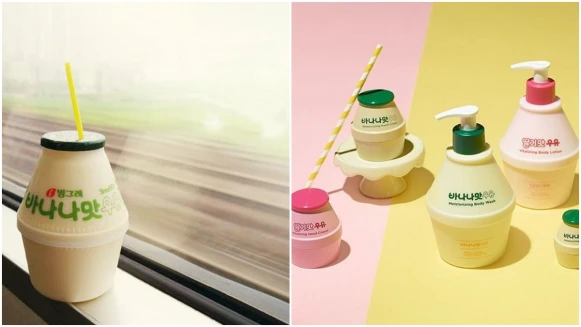 韓國旅遊必喝的國民飲料香蕉牛奶，紅到推出沐浴乳與護唇膏再度被狂掃貨