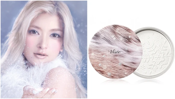 飄著雪花的蜜粉餅太夢幻！Visee 2016冬季限量彩妝打造冬之幻色精靈