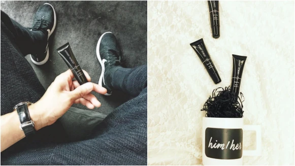 時髦全黑包裝點綴上銀色LOGO！ARMANI推出男女共用第1支保養護唇膏