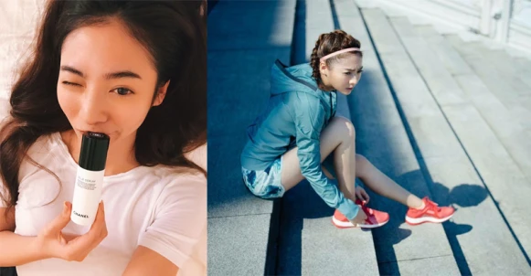 陽光美女謝沛恩：紓解壓力靠運動、還原肌膚青春就靠「藍色青春還原露」