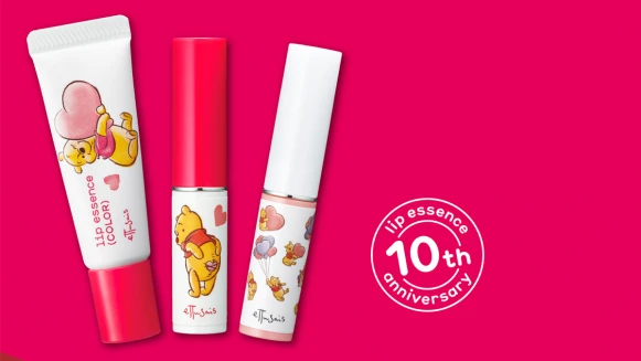 小熊維尼第二彈！拍打翹臀好害羞！一次祭出3款護唇精華打造莓果紅、櫻花粉的水潤Baby唇