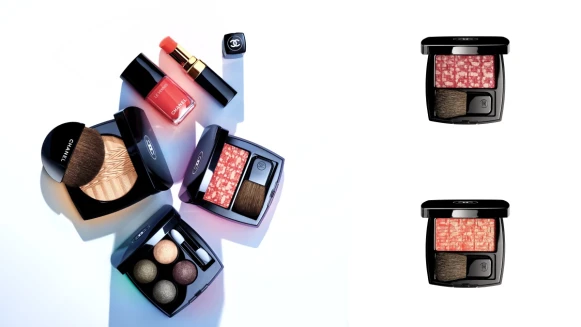 自動補光的CHANEL最新限量春妝也太強大！經典斜紋軟呢布料化身櫻花粉、珊瑚橘頰彩！