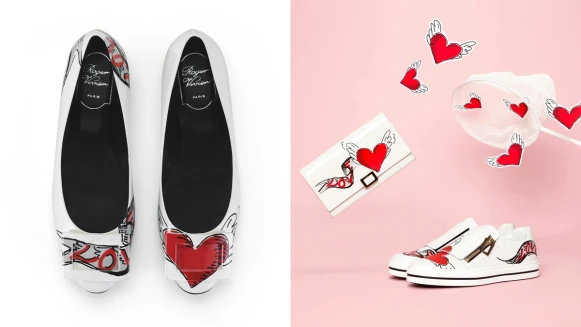 情人節就送自己這個吧！Roger Vivier推出＂愛的羽翼＂限定塗鴉系列