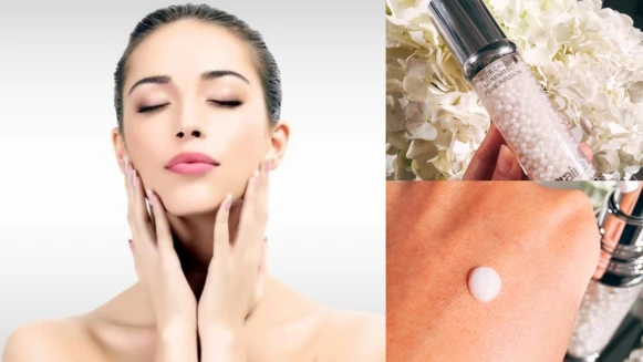 一顆顆晶瑩透白的珍稀珍珠！內含「黃金魚子精華」改善肌膚紅腫、色素沉澱化身自體發光肌