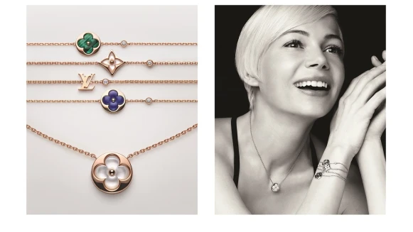 蜜雪兒威廉絲登上LV珠寶代言人！Color Blossom四瓣花紋圖案超精緻