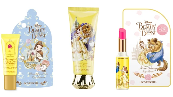 這次的《美女與野獸》聯名保養品台灣買得到！印上貝兒身影的夢幻潤色護唇膏必收