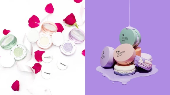 黑眼圈、敏感、暗沉肌有救啦！I'M MEME再推3款馬卡龍色號氣墊粉餅