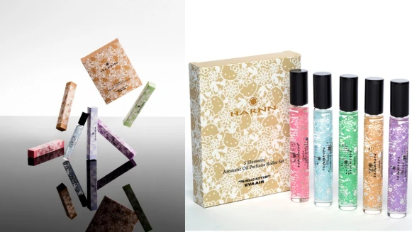 Hello Kitty迷荷包再度不保！HARNN攜手EVA AIR推出5款可愛的隨身滾珠香水