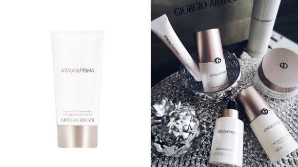 抹開是水感，沾濕後就會無數豐盈泡泡出現！被譽為訂製光保濕系列的新人王，洗卸就靠這罐Giorgio Armani淨透卸妝潔顏露