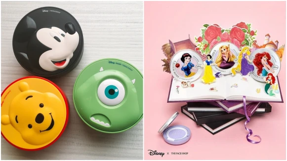 你最愛的迪士尼都在這裡了！THE FACE SHOP聯名氣墊粉餅再推公主款，加上米奇、米妮、維尼、大眼怪陣容好堅強
