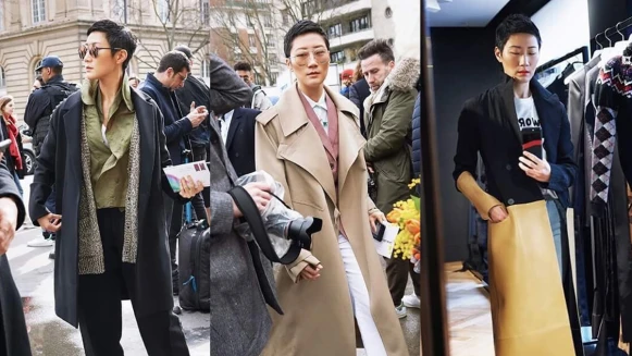 個性派女子都這樣穿！孫怡的巴黎時裝週中性造型特輯
