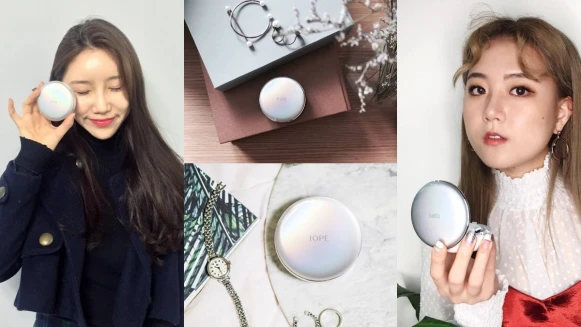 連素顏女神李沇熹也要靠它！現在韓國彩妝部落客人手一個是這款IOPE「水潤光透氣墊粉底」