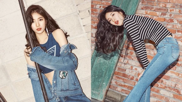 慵懶又隨興的女人味！秀智出任GUESS韓國廣告形象