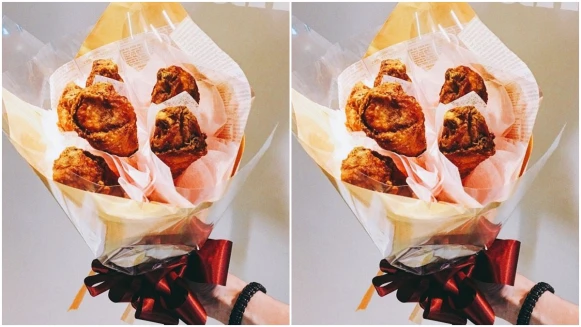 母親節送這就對了！頂呱呱推出香噴噴限量「炸雞花」