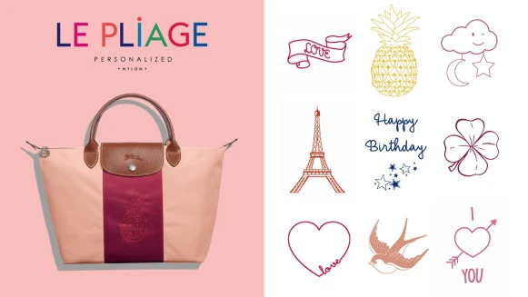 訂做一個Longchamp摺疊包！愛心、雲朵…全新9種俏皮符號，限時登台！