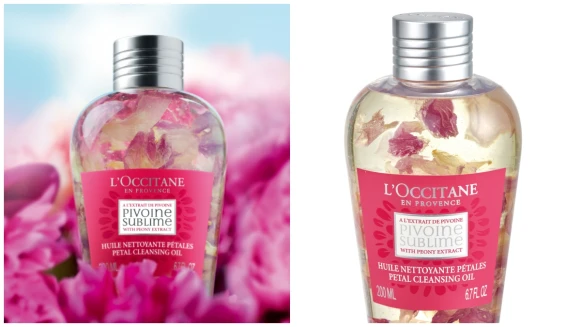滿滿的牡丹花瓣！L’OCCITANE牡丹花妍系列推出限量潔顏油