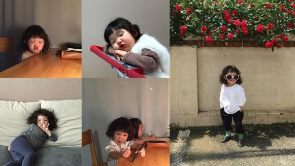 潮模般的穿搭X鬼臉醜到像中年歐八！快來認識這個萌到笑小小韓妞！