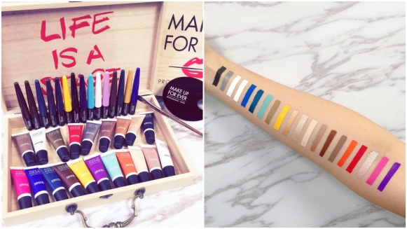 簡直就像色票般超顯色！玫瑰金、櫻草黃眼影太美，MAKE UP FOR EVER經典防水眼影終於回歸