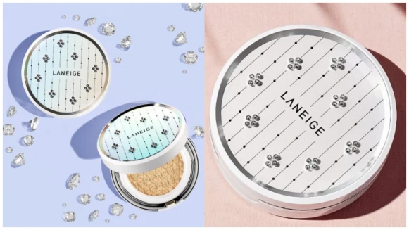 你沒看錯！Laneige蘭芝與施華洛世奇合作推出限定氣墊粉霜，閃閃惹人愛