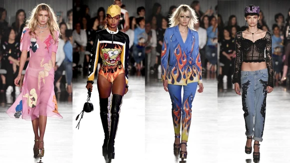 調皮又崩壞的海綿寶寶也太萌！Moschino早春打造Las Vegas賭城大秀