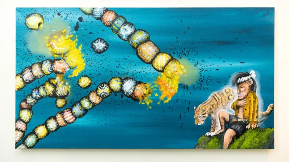 原住民藝術家：在石板屋裡生火的說「畫」家─杜寒菘