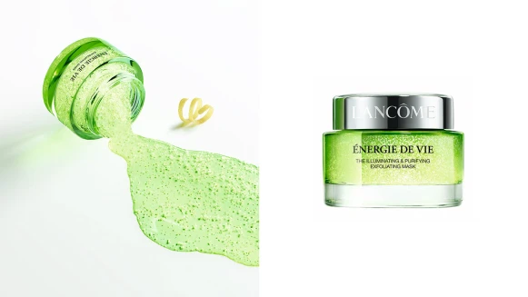 先保濕再去角質3分鐘後肌膚立即發光！LANCÔME這瓶菁萃亮妍發光SPA凍膜是疲憊肌救星，還有能改善浮腫、黑眼圈的菁萃亮妍能量眼膠