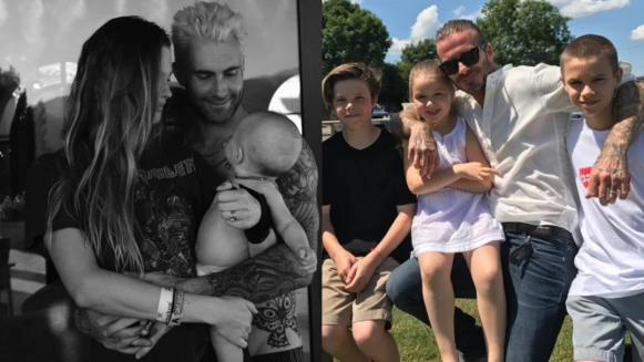 貝帥攜4子女合影、亞當李維緊擁愛女!大明星們曬溫馨照慶父親節