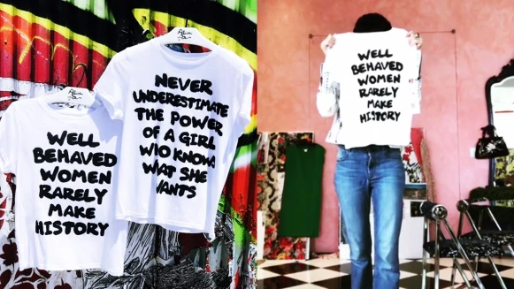 「安分守已的女性很少創造歷史」alice + olivia推出超霸氣標語上衣