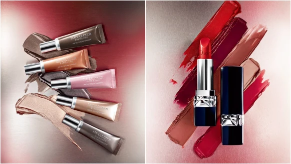 2017迪奧Dior秋妝主打金屬炫色，務必鎖定6色眼唇蜜與藍星唇膏金屬光版