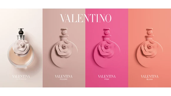 圓形瓶身上立體花朵雕塑美翻天！經典透明、優雅裸膚、沁橘珊瑚、冶豔玫瑰4款VALENTINO淡香精實在太迷人