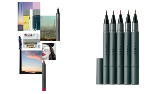 細緻珠光粉體讓雙眸更立體、深邃!THREE最新秋妝愛魅瞳液狀眼采筆再細膩的線條都能輕鬆描繪