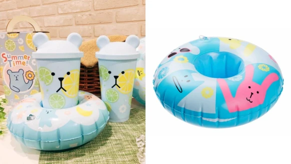 竟然還有超萌泳圈杯座！Mister Donut和CRAFTHOLIC宇宙人第二波夏日聯名杯來囉