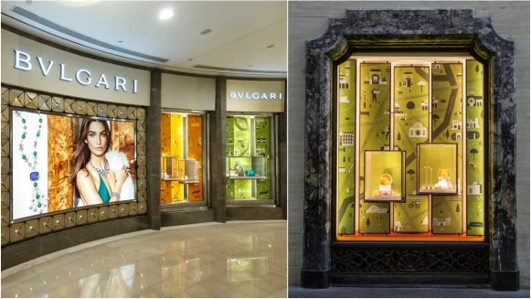 可愛縮小版偉士牌機車、飛雅特500汽車！寶格麗換上充滿夏日風情的羅馬地圖櫥窗