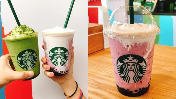 果汁珍珠一入口就爆漿！星巴克推出夏季限定「巴西莓優格星冰樂」、「抹茶優格星冰樂」