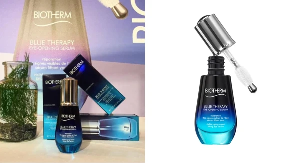 首創眼、睫2合1刷頭設計！能對抗眼周細紋、淡化黑眼圈並改善泡泡眼的碧兒泉深海奇肌大眼精華太讓人驚豔