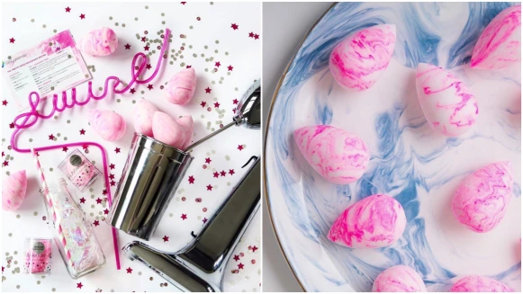 這個絕美大理石紋太生火，每一顆紋路都不一樣！神級美妝蛋beautyblender粉色水波紋8月官網搶先開賣