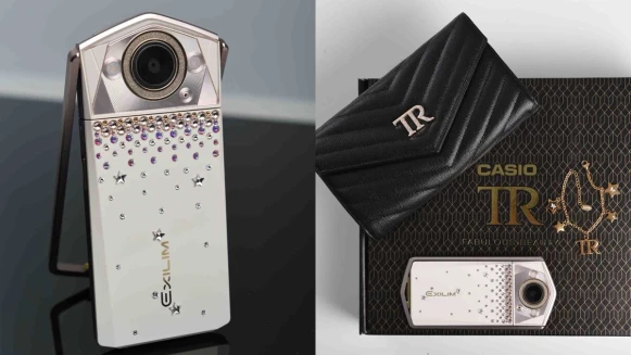 用施華洛世奇鑲鑽的美美機身！9000種以上美顏模式，CASIO推出TR80SW自拍神器限量版